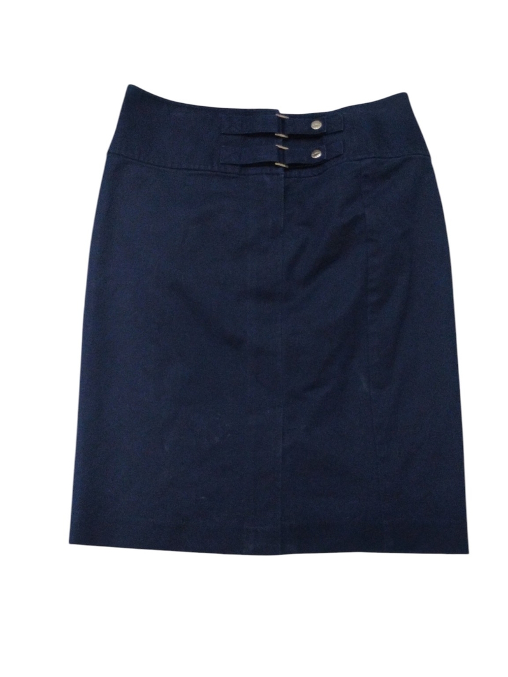 Ralph Lauren Navy A-Line Skirt with Tab Detail SZ 6